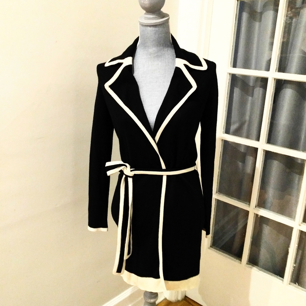 TONE ELEGANCY wool long cardigan/sweater
